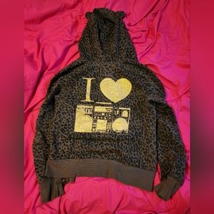 Abbey Dawn leopard print hoodie